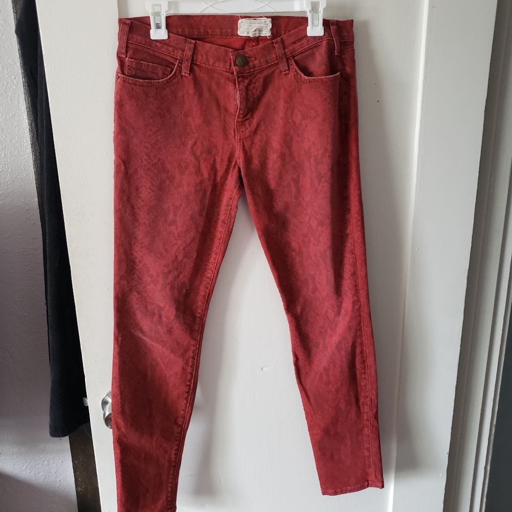 Current Elliott Vintage Python Print Jeans - image 2